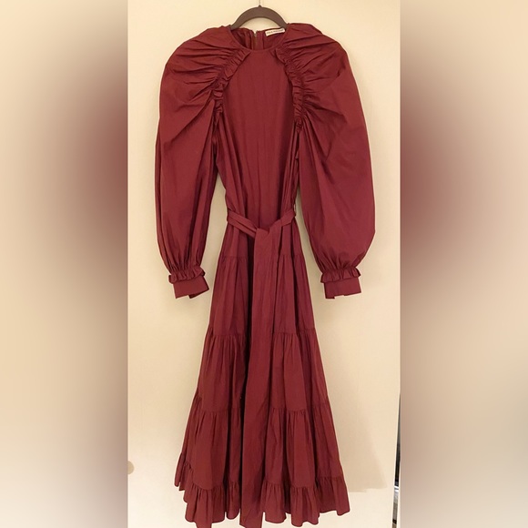 Ulla Johnson Gorgeous Puff Sleeve Tiered Ruffle Dress, Size 2 - Picture 5 of 13